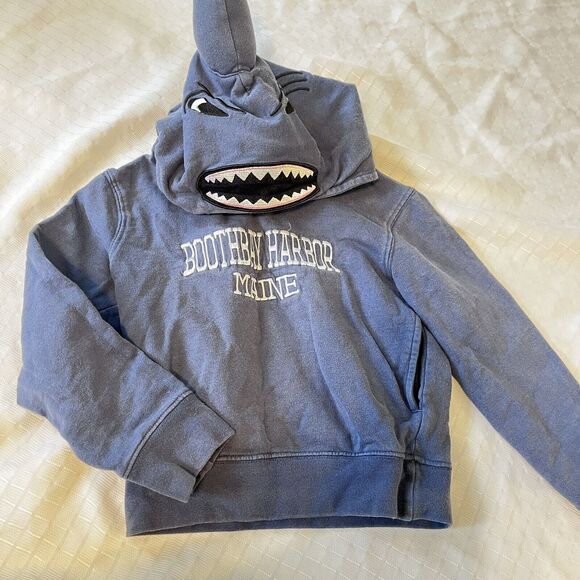 Wild Child Boothbay Harbor Embroidered Boys Blue 3D Shark Sweatshirt - 4T - Picture 2 of 6